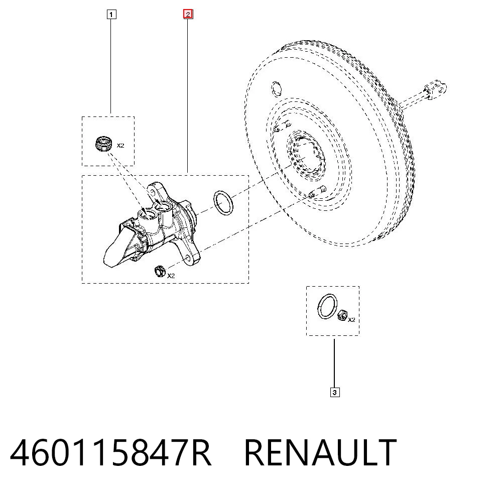 Cilindro mestre do freio para Renault Scenic GRAND IV R9