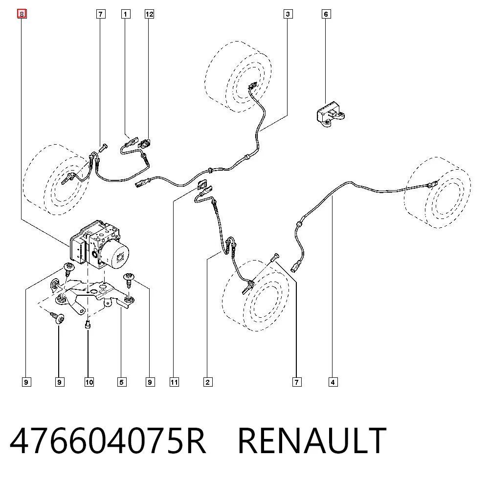 Unidade hidráulico de controlo ABS Nissan/Infiniti 476603829R preço, a partir de 257,09 USD
