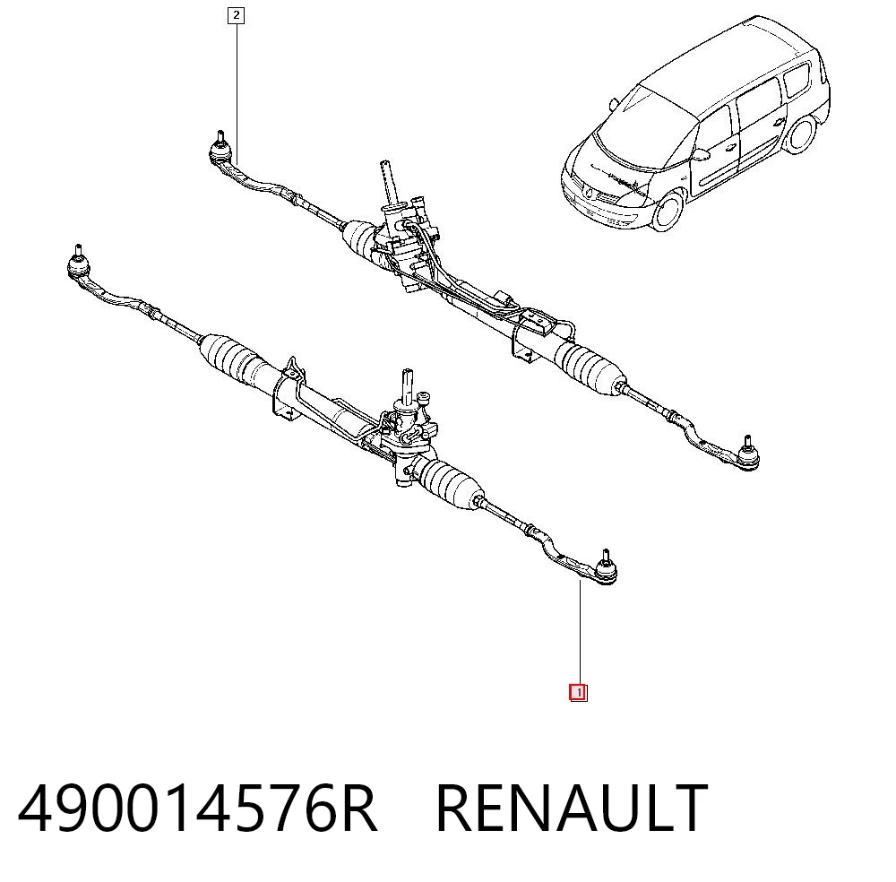Compre Cremalheira da direção Renault Espace 4