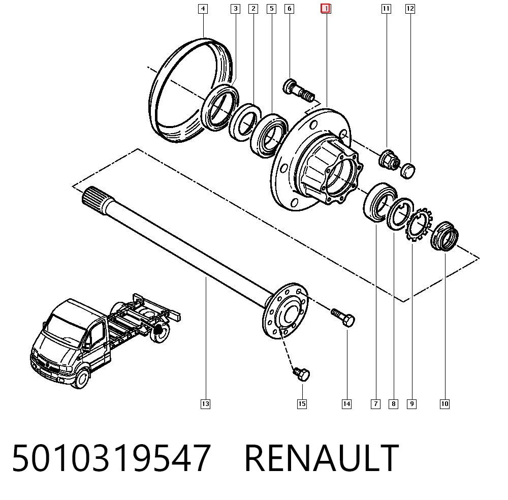 Cubo traseiro Renault Trucks Mascott  FH ao melhor preço