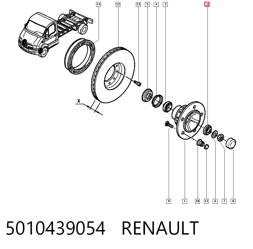 5010439054 Renault (RVI)
