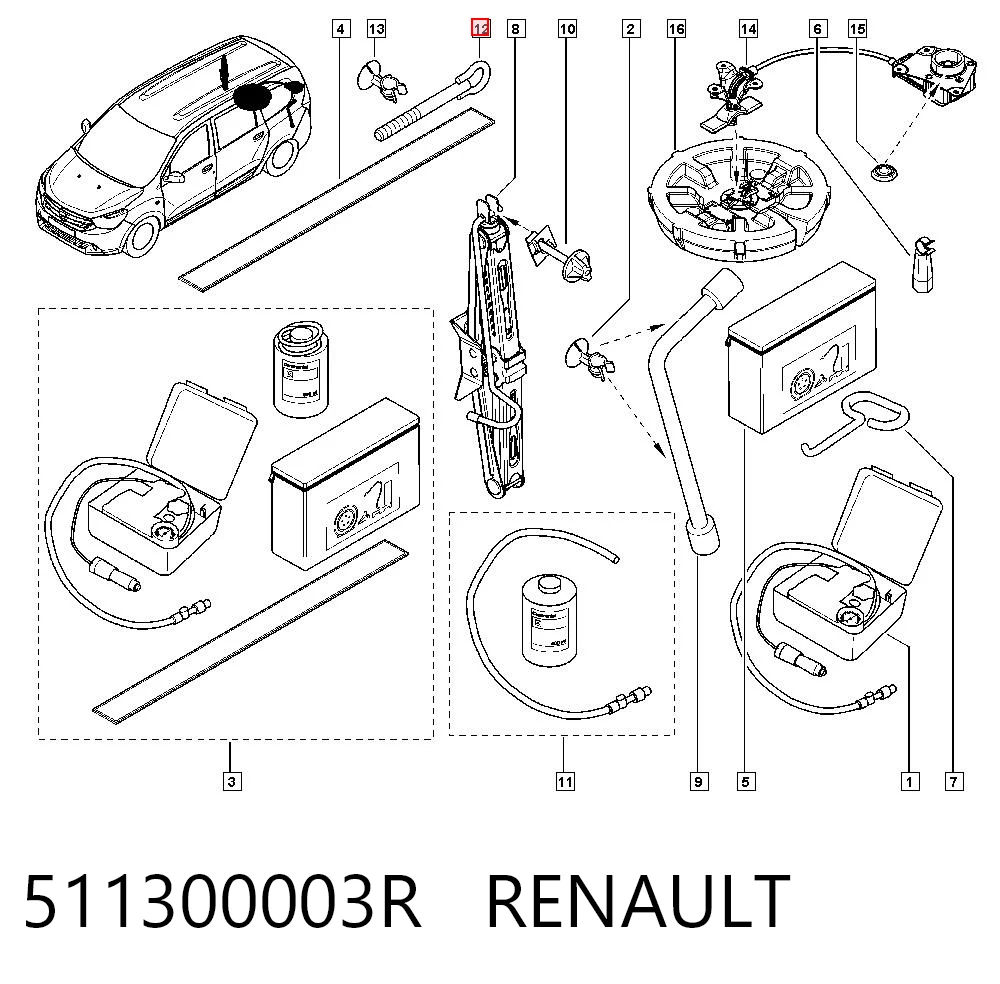Gancho de reboque Renault Laguna III BT0, BT1 ao melhor preço