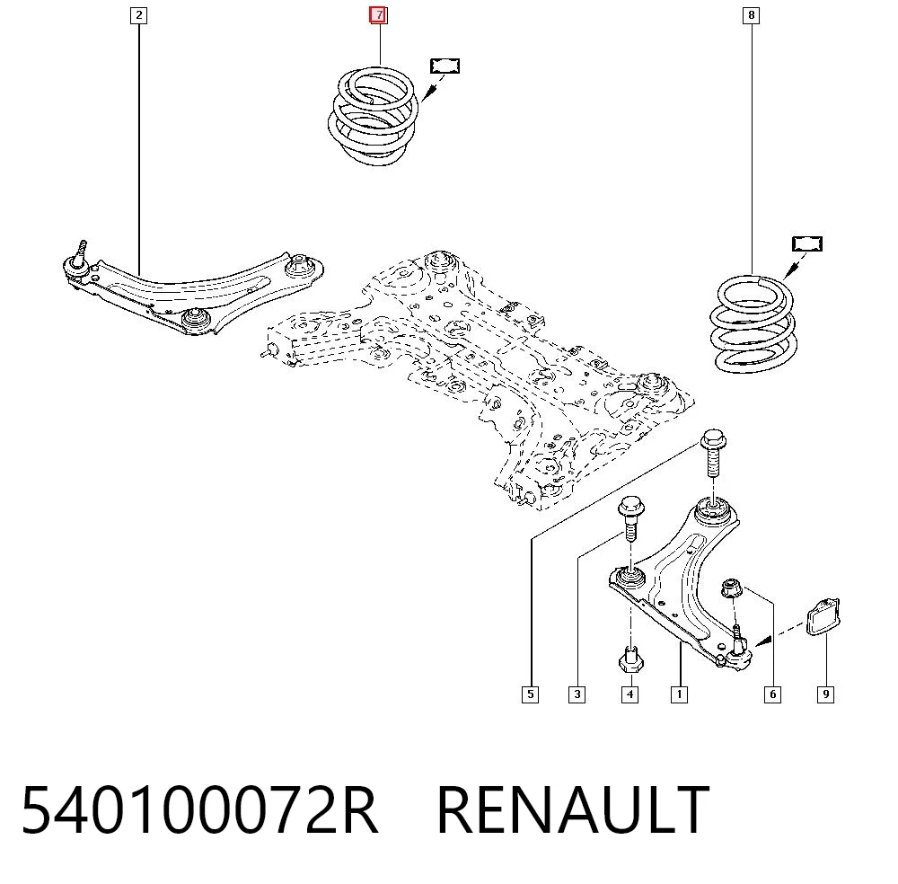 540100072R Renault (RVI)