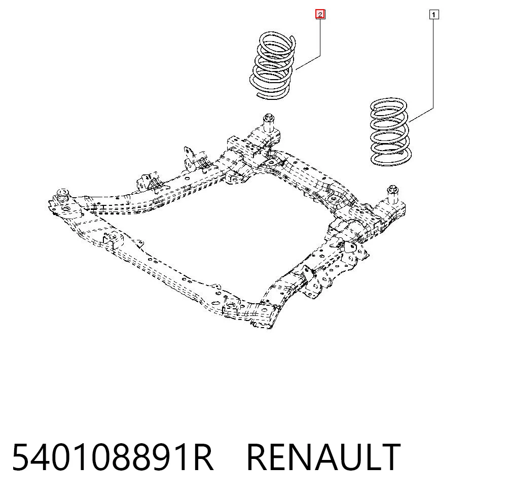 Mola dianteira para Renault DUSTER HM