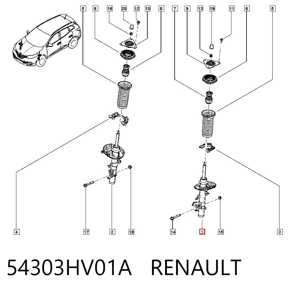 54303HV01A Renault (RVI)