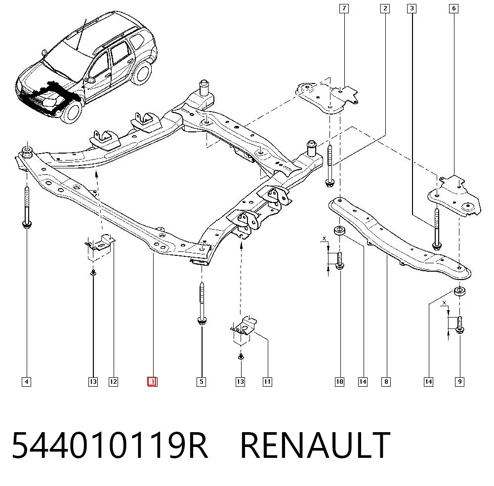 725356 Maxgear Viga de suspensão dianteira (plataforma veicular)