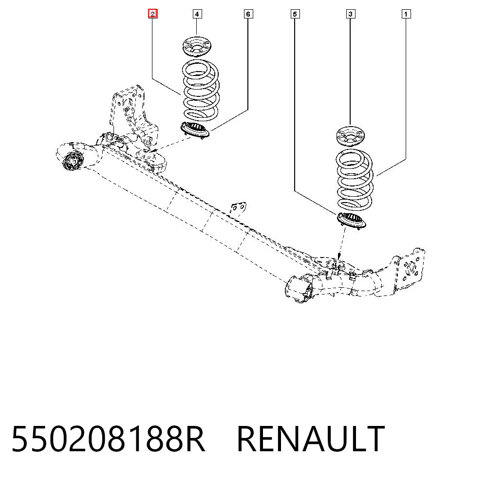 Mola traseira Dacia Duster  HM
