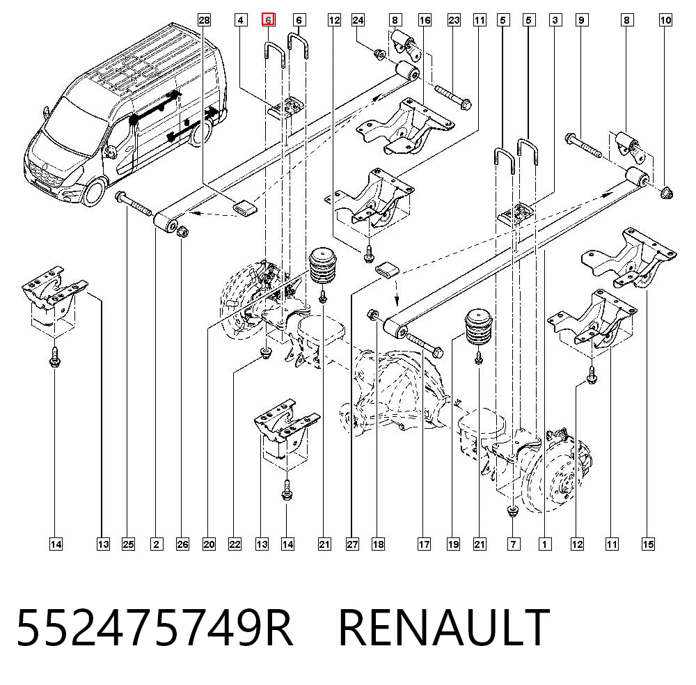 Estribo da suspensão de lâminas Peugeot/Citroen 93168811 preço, a partir de 16,43 USD