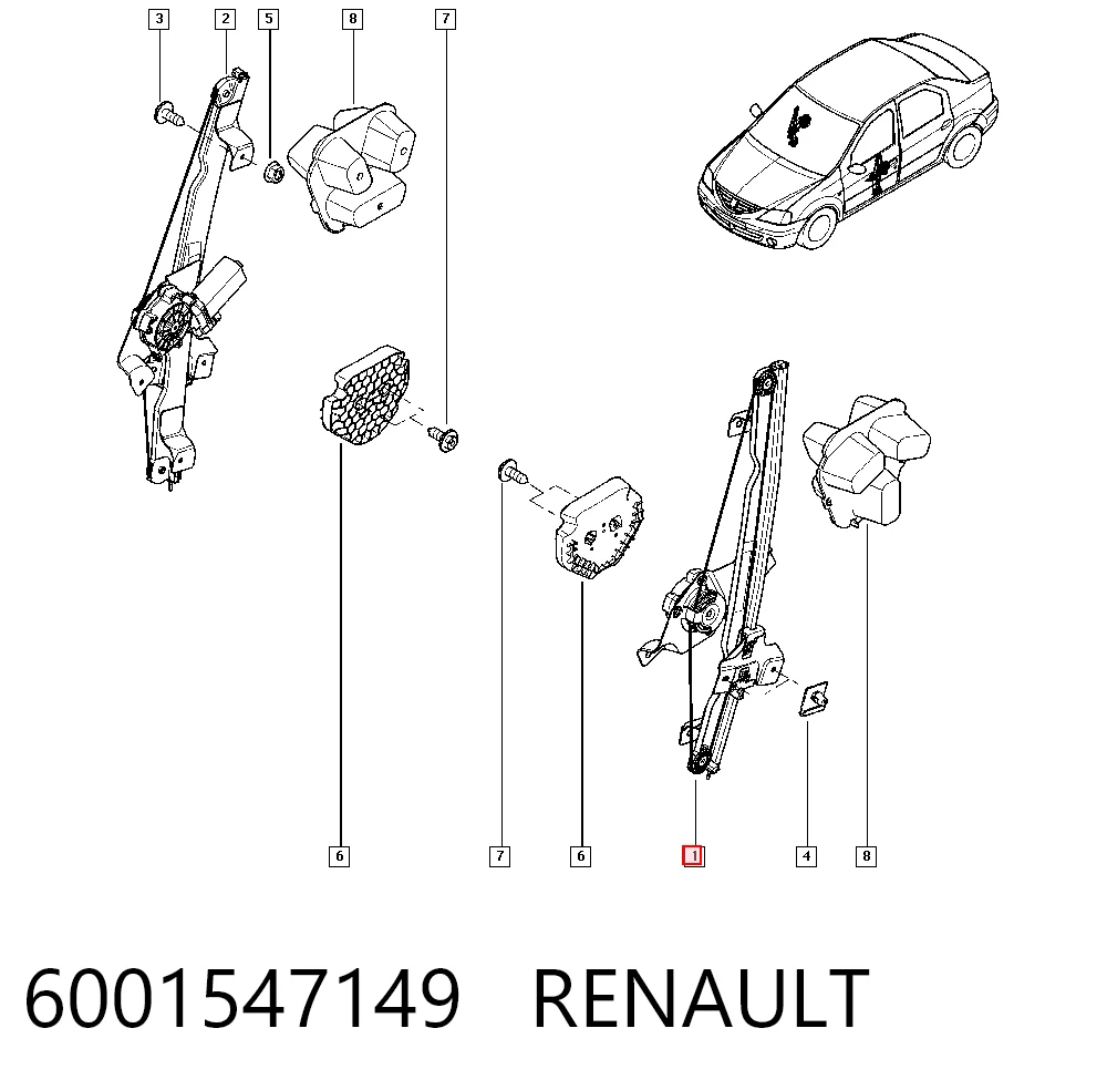  para Renault LOGAN I (KS)