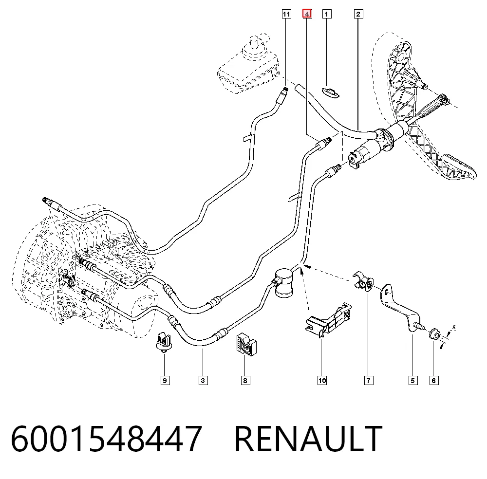 Mangueira de embraiagem Dacia Duster  HS