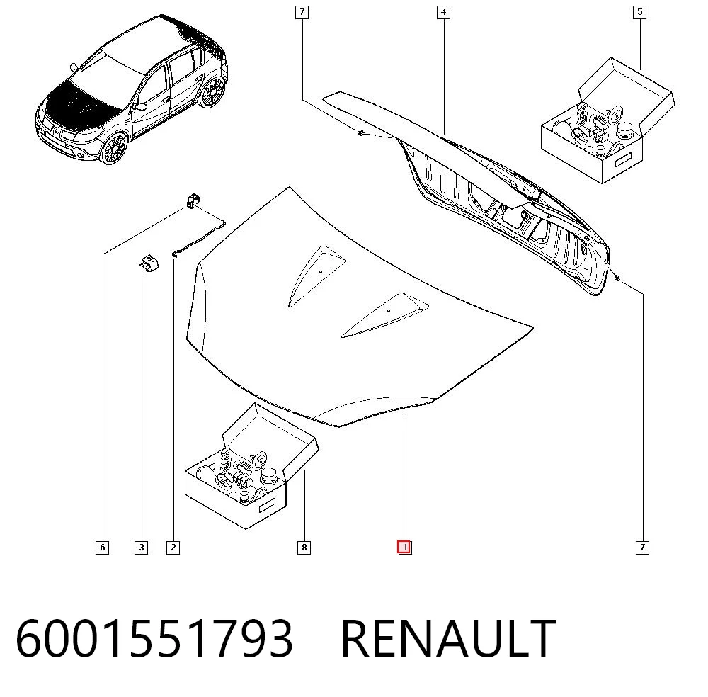 Preço da peça  Sandero I hatchback