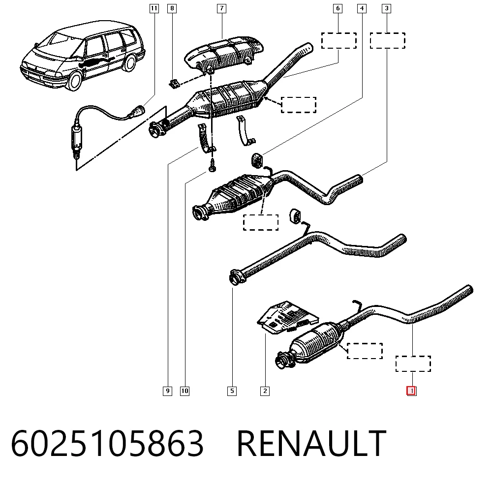 Compre Convertidor - catalisador Renault Espace 2