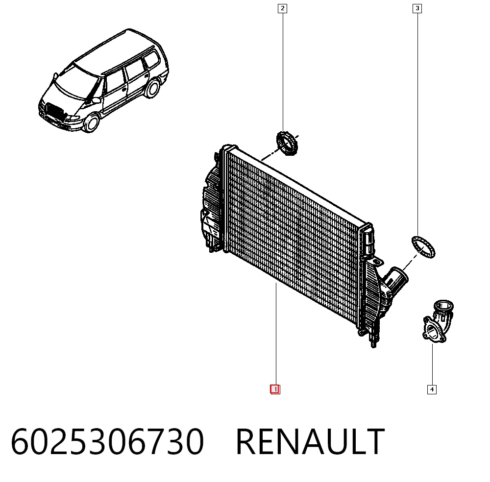  Radiador de intercooler Renault Espace III monovolume (JE) (1997 - 2003) III