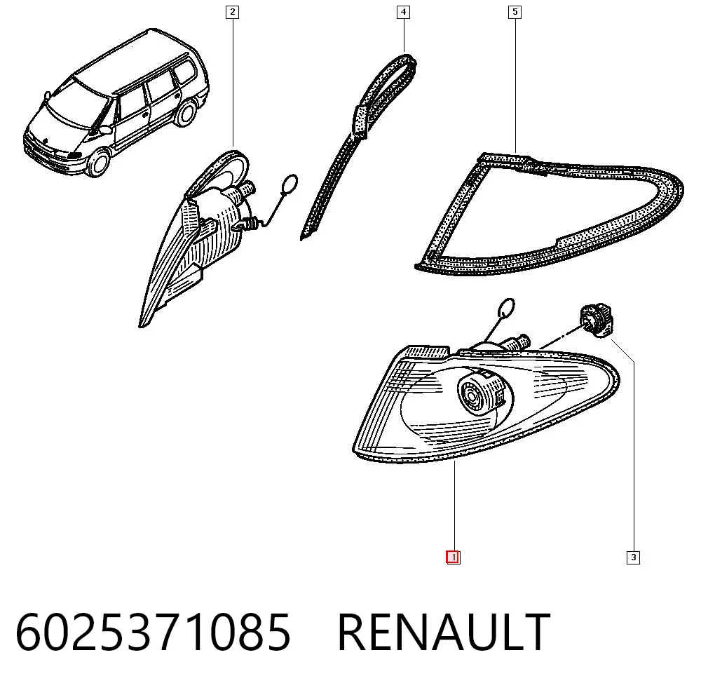 605119E Polcar Pisca-pisca esquerdo