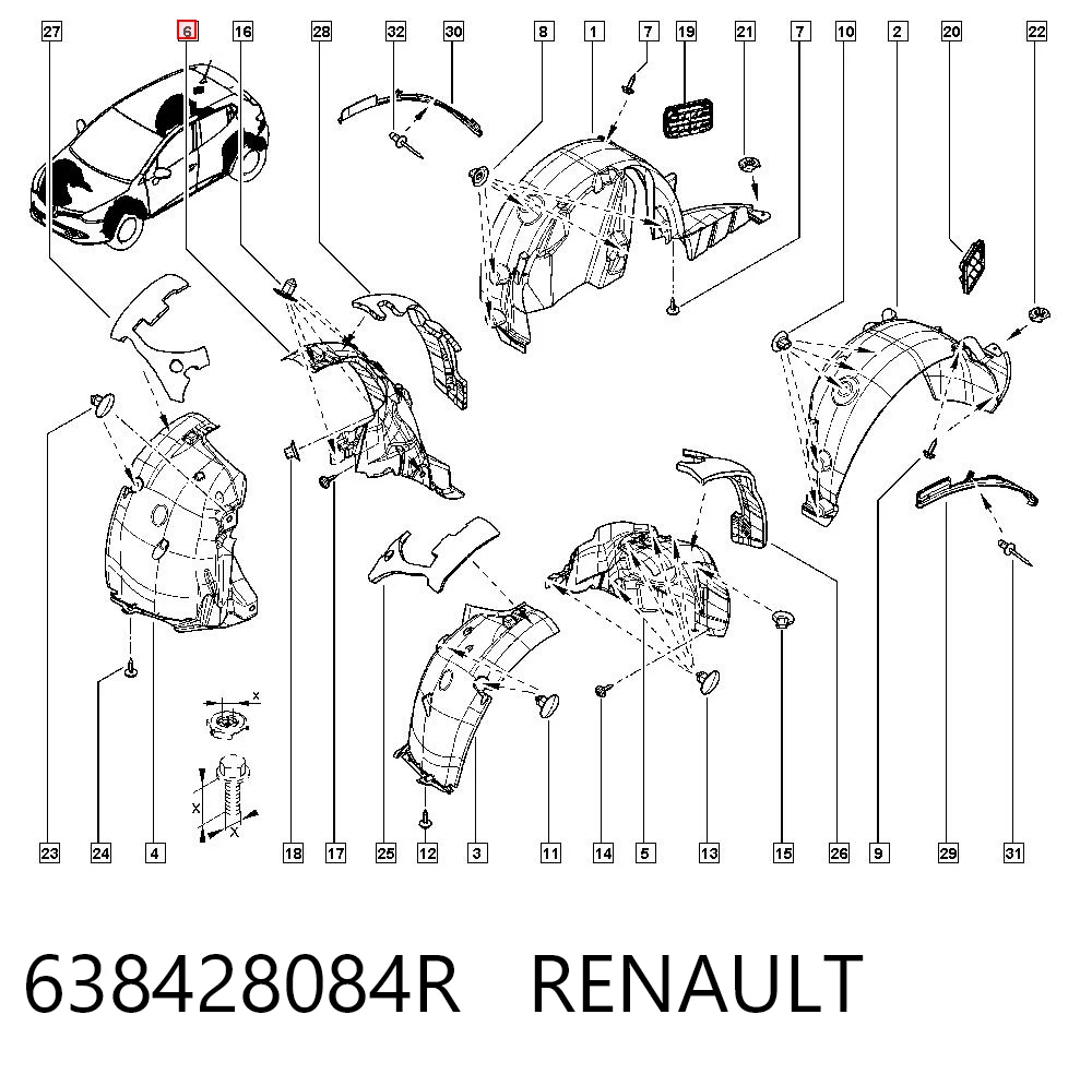 638428084R Renault (RVI)