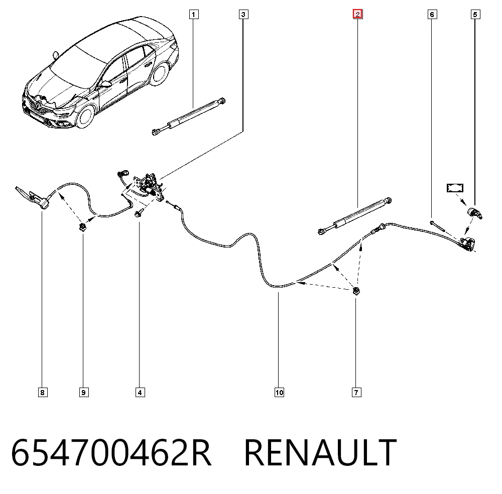 Amortecedor da capota Renault Megane preço, a partir de 16,17 USD