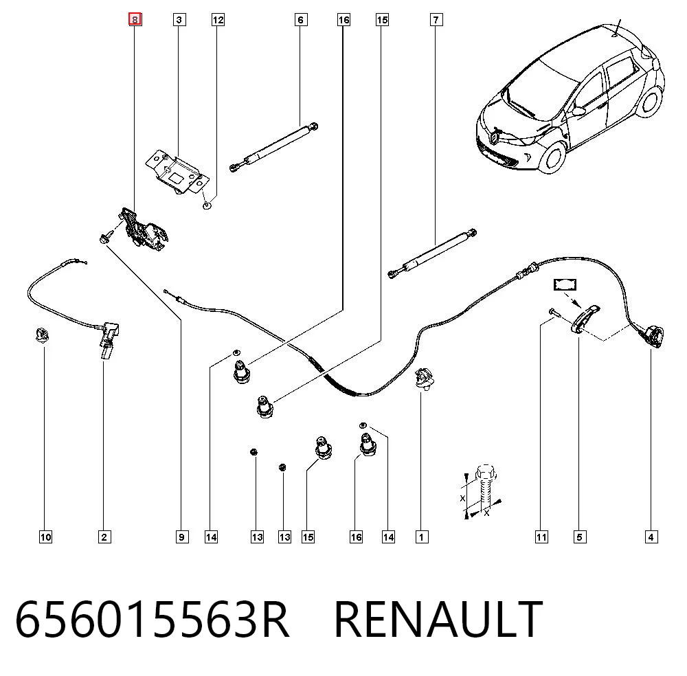 Compre Fecho da capota Renault Trafic 3