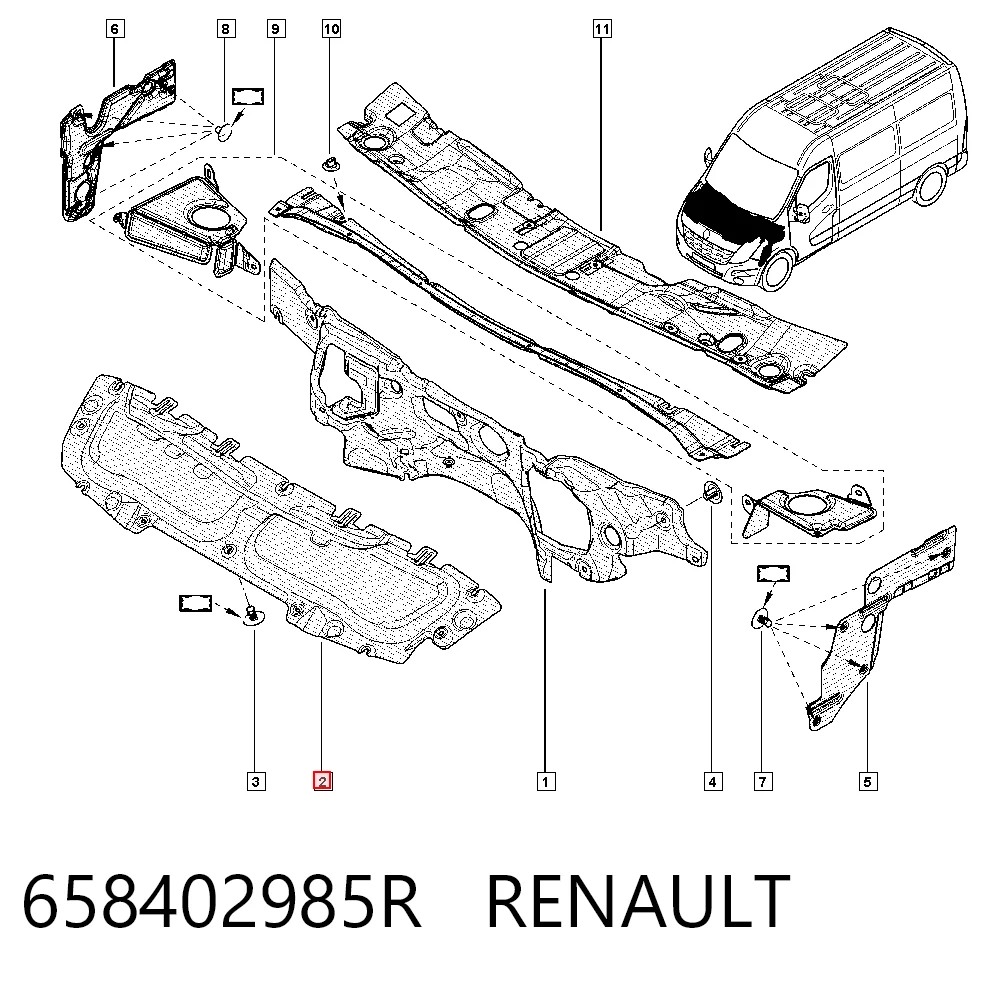 Isolamento de ruído da capota Renault Master III FV ao melhor preço