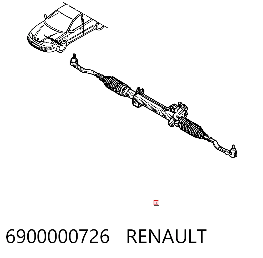 Compre Cremalheira da direção Renault Laguna 2