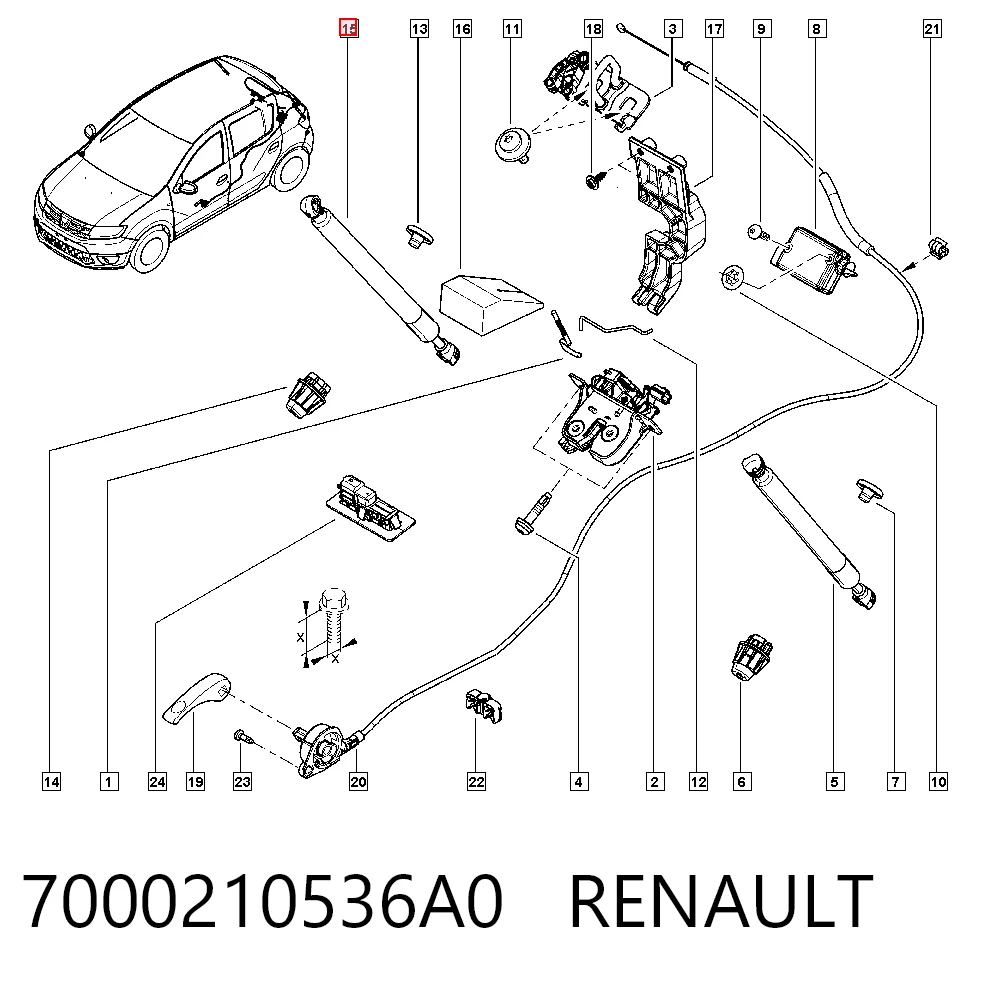  para Renault SANDERO II (B8)