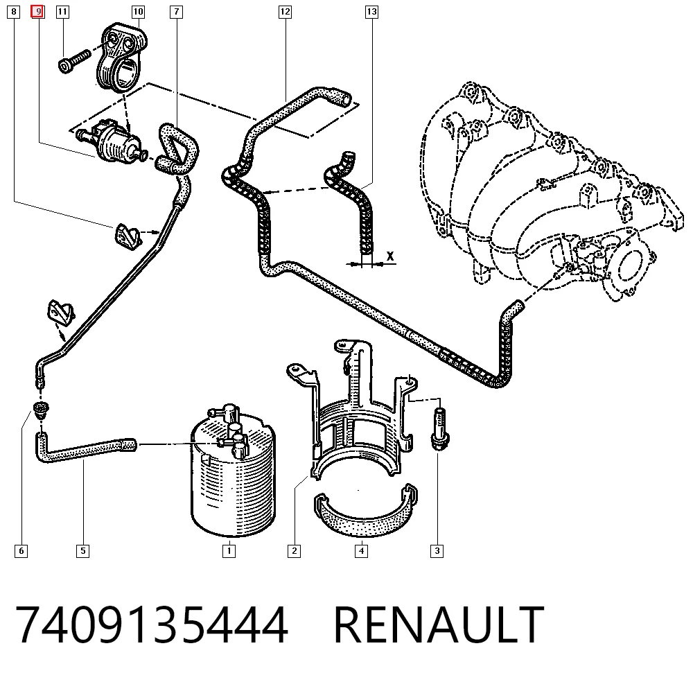 Compre 3095133 Brilliance Válvula de ventilação dos gases do tanque de combustível