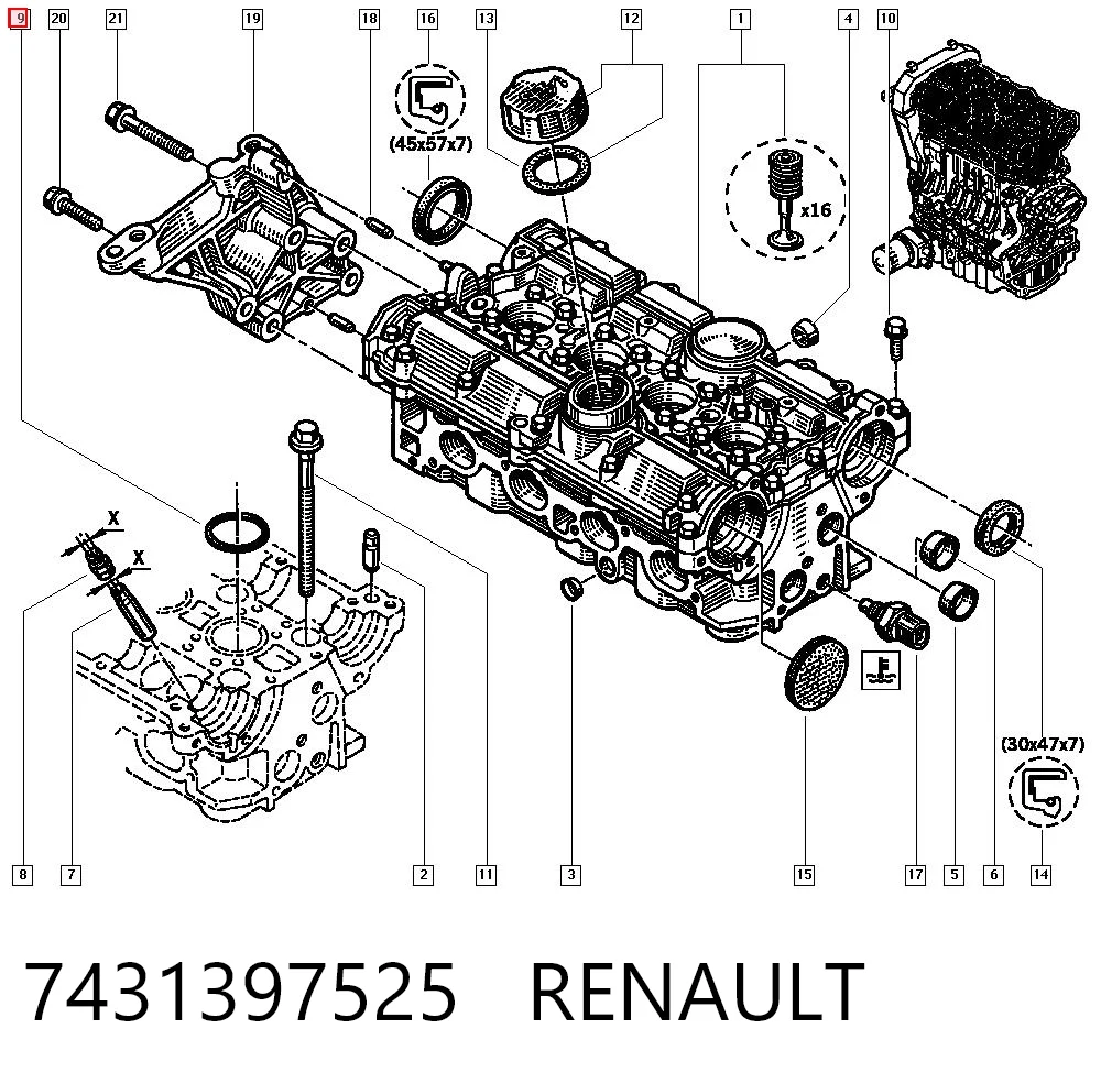 7431397525 Renault (RVI)