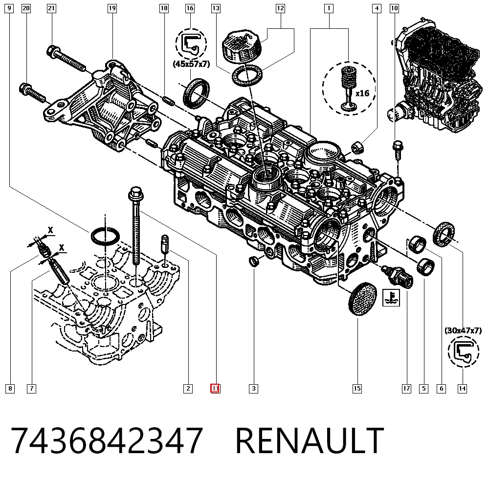7436842347 Renault (RVI)