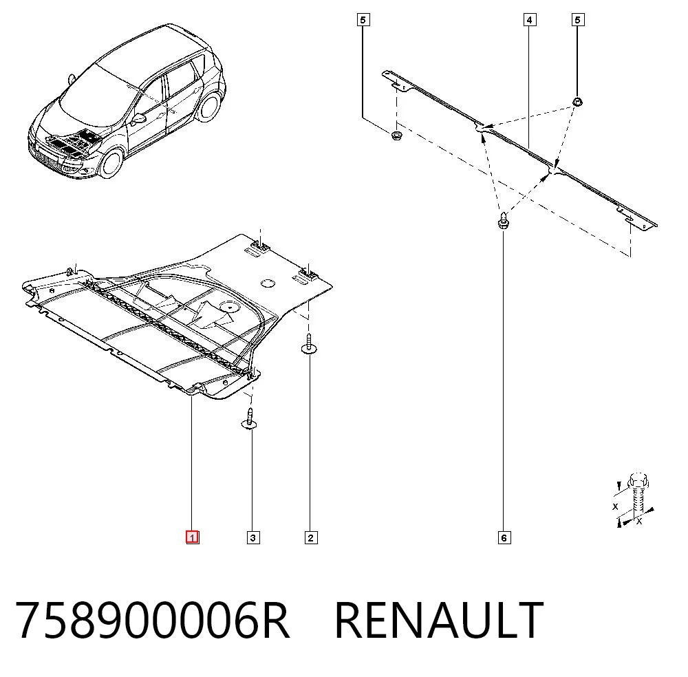 Proteção de motor, de panela (da seção de motor) Magneti Marelli CVR98353