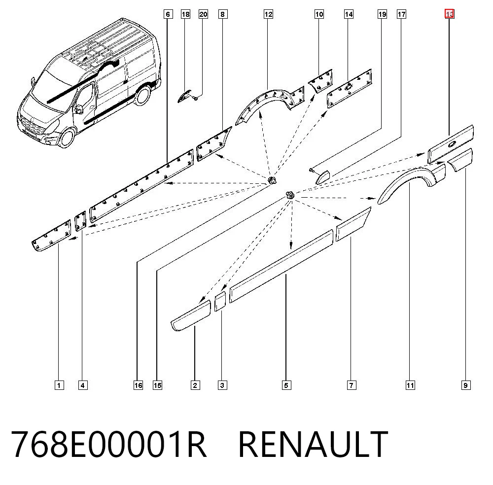 768E00001R Renault (RVI)