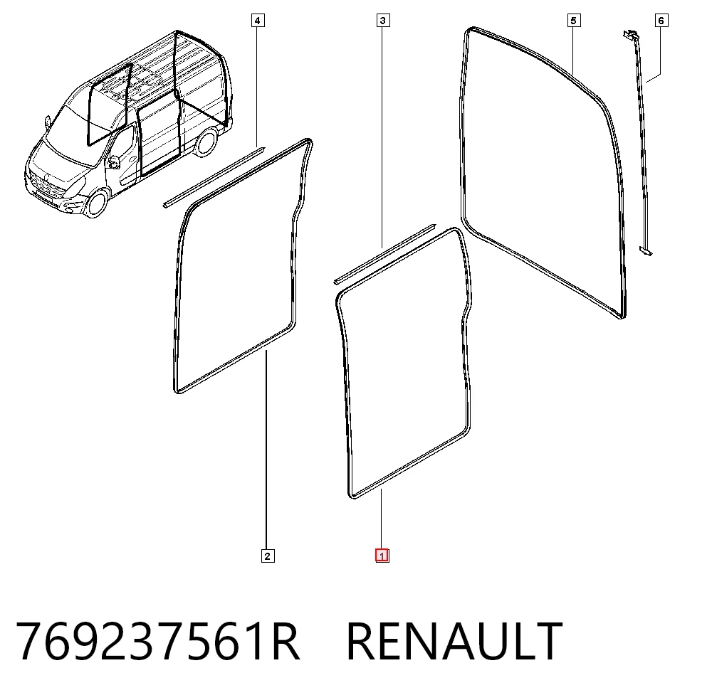 Vedação da porta lateral (deslizante) Peugeot/Citroen 95527848 preço, a partir de 141,00 USD