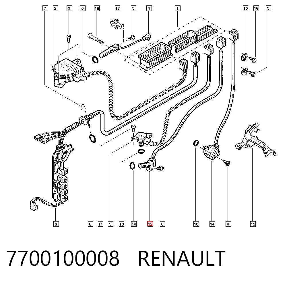 7700100008 Renault (RVI) Sensor de velocidade
