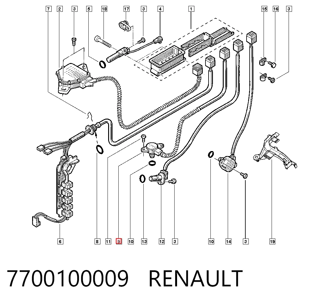 7700100009 Renault (RVI) Sensor de pressão de óleo