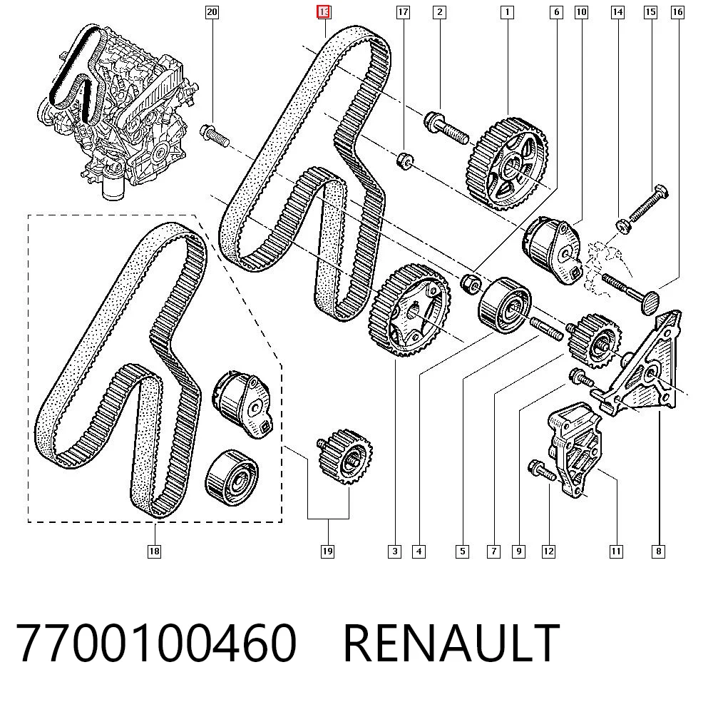 7700100460 Renault (RVI)
