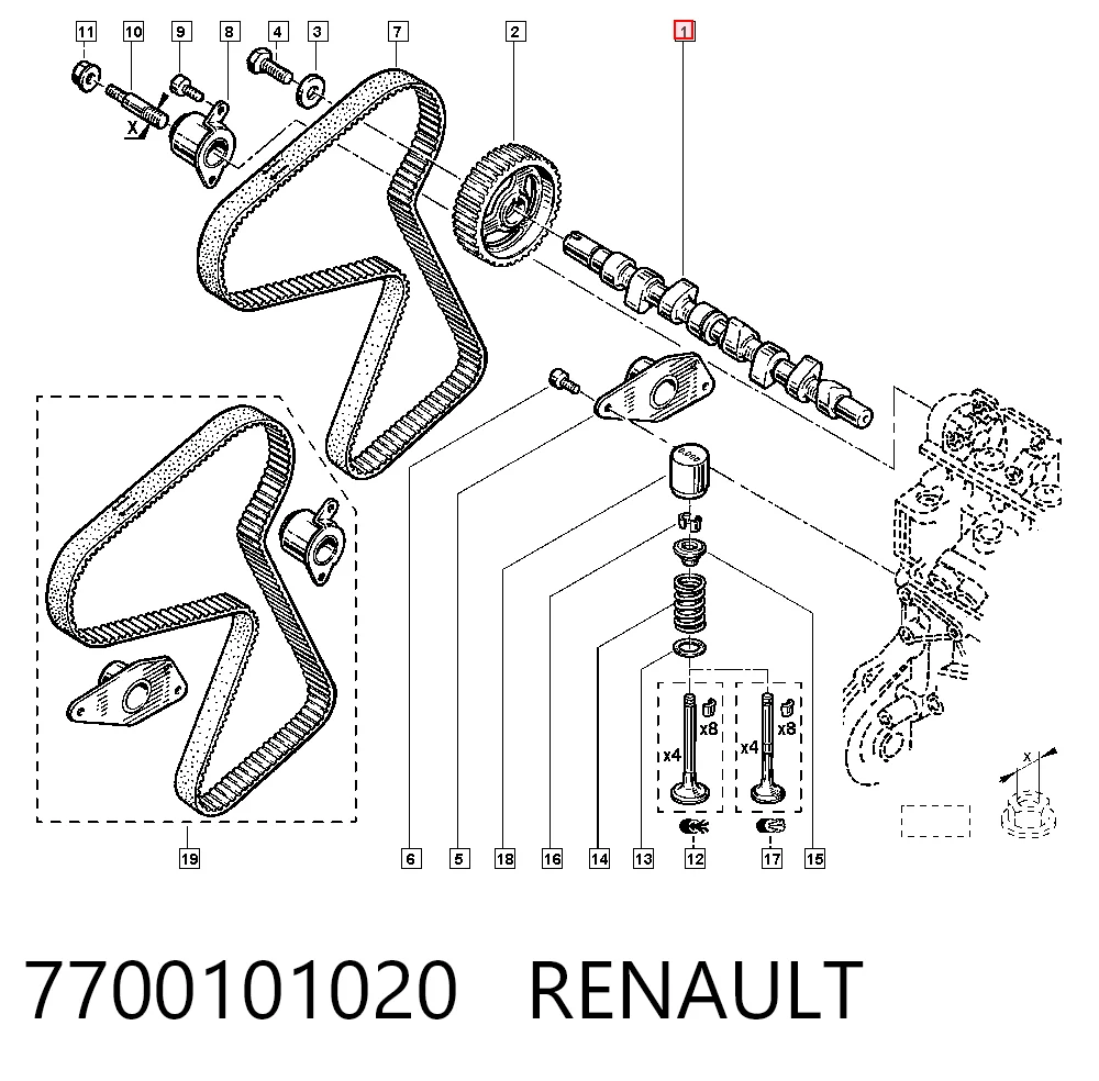 7700101020 Renault (RVI)