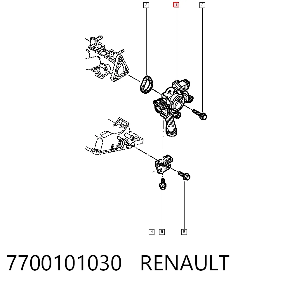 Válvula de borboleta montada Renault Clio I BC57, 5357 ao melhor preço