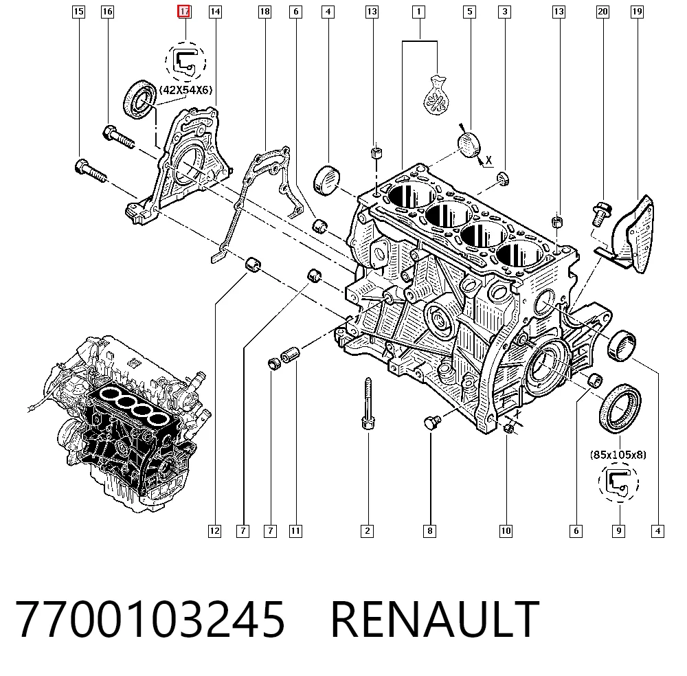 7700103245 Renault (RVI)