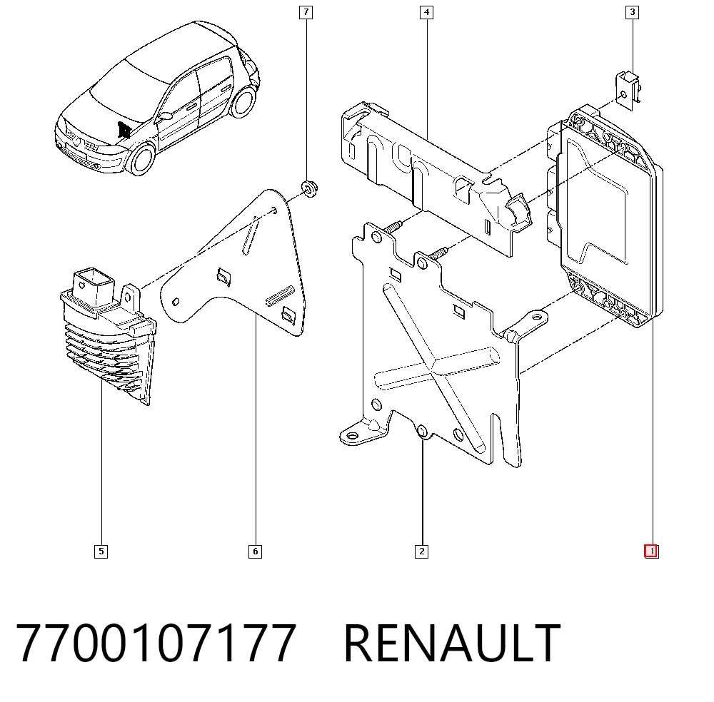 7700107177 Renault (RVI) Bobina de ignição