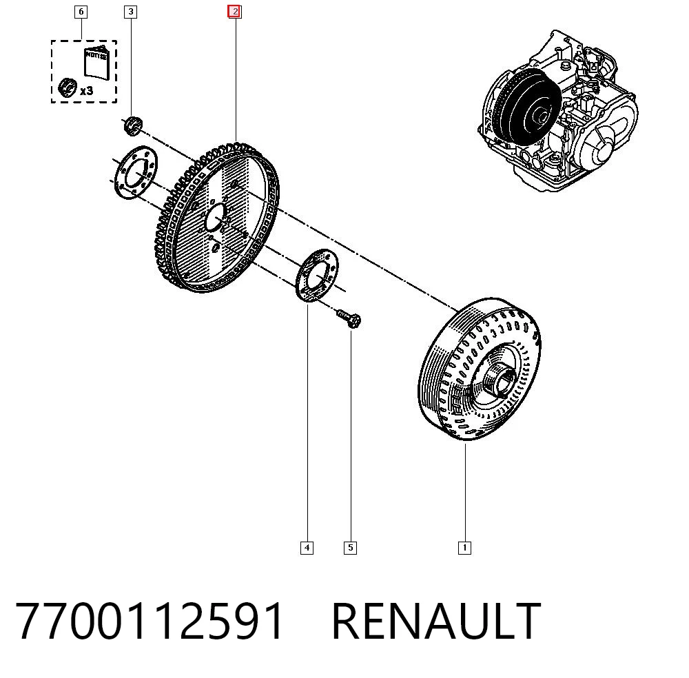 7700112591 Renault (RVI)