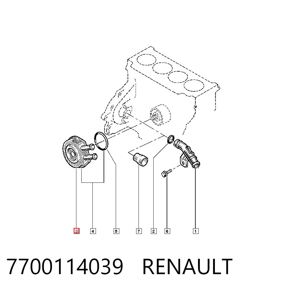 7700114039 Renault (RVI)