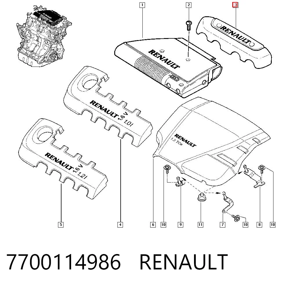 7700114986 Renault (RVI)