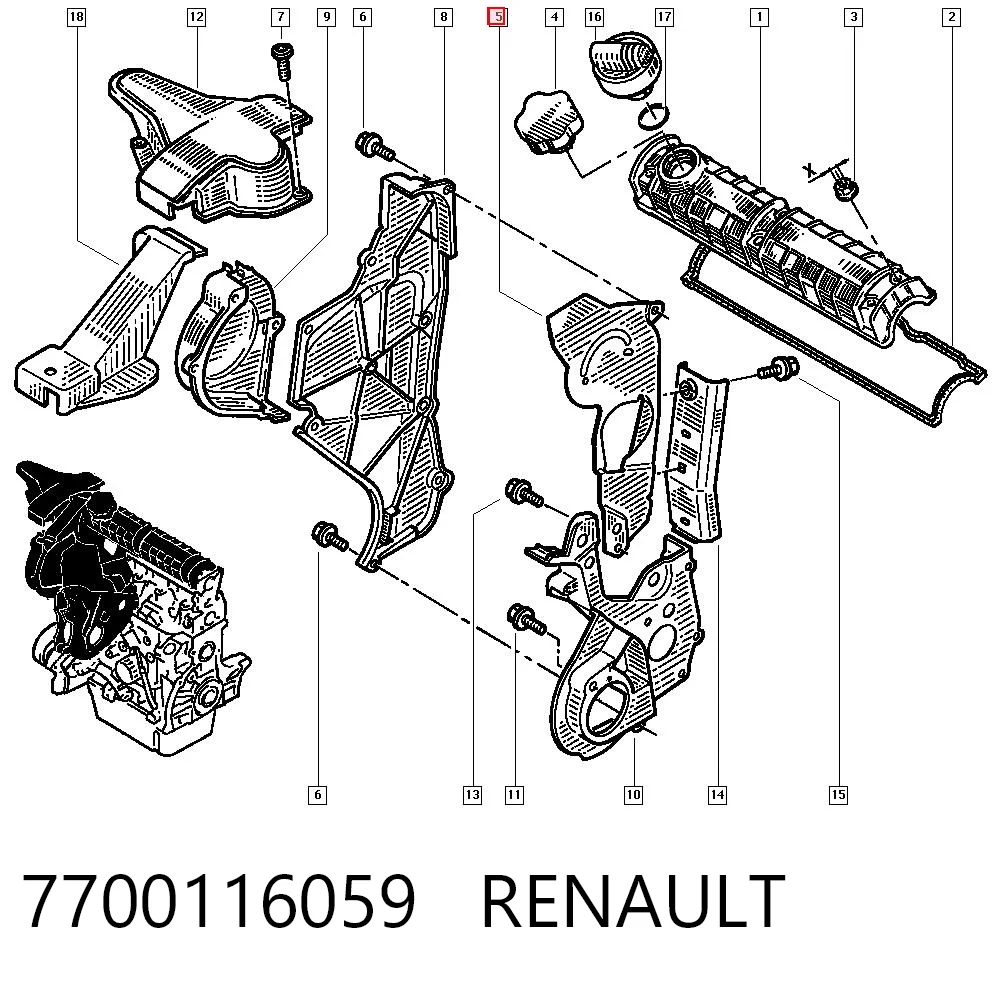 7700116059 Renault (RVI)