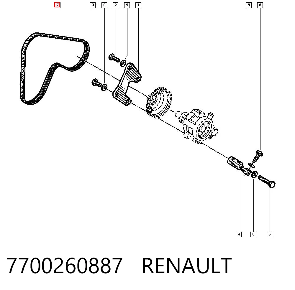 7700260887 Renault (RVI)