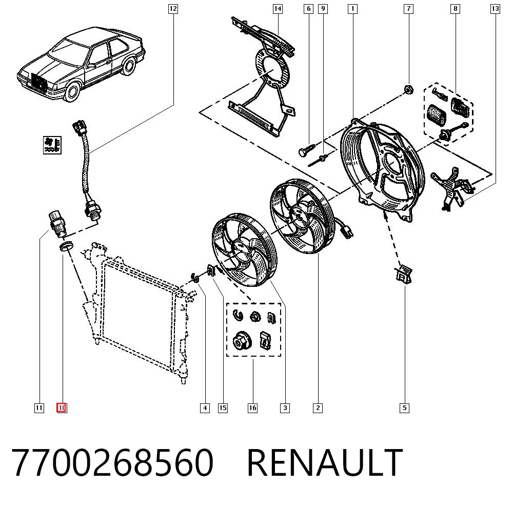 Sensor de temperatura do fluido de esfriamento (de ativação de ventilador do radiador) Peugeot/Citroen 95493258 preço, a partir de 8,26 USD