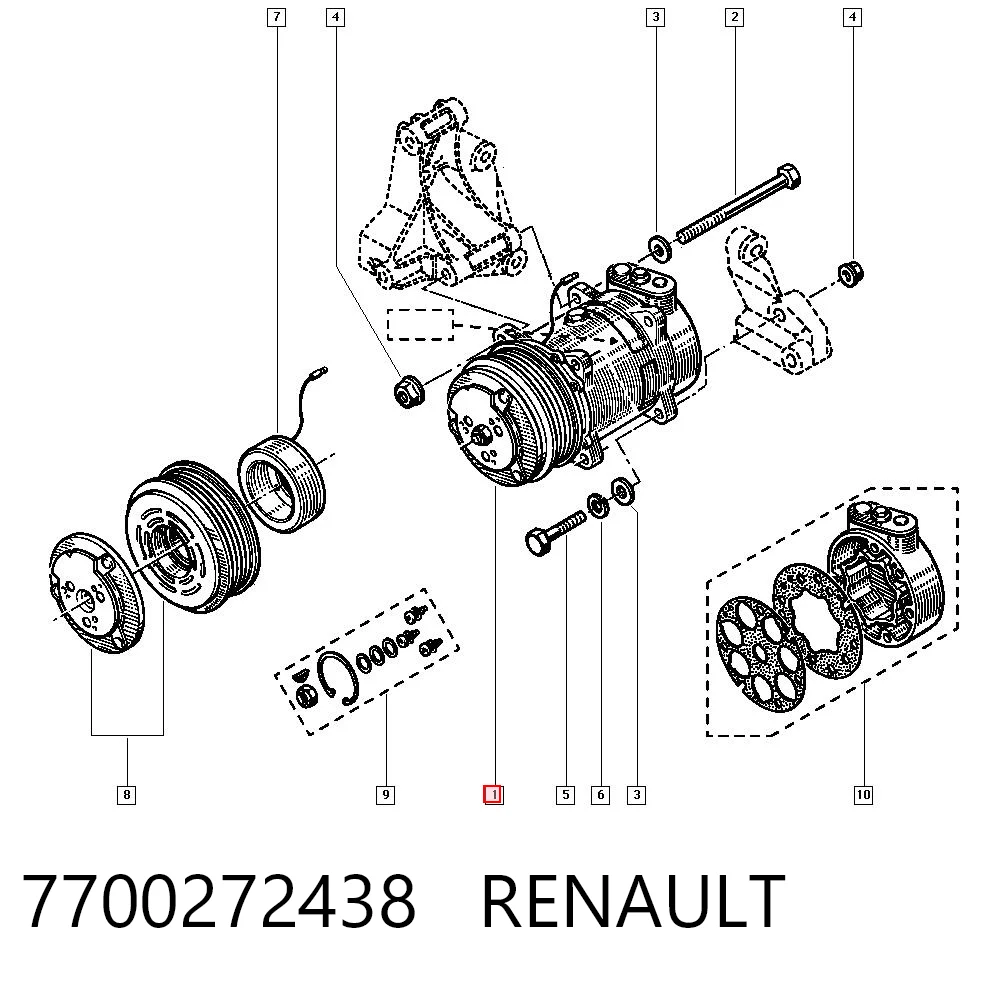 Compre Compressor de aparelho de ar condicionado Renault 19 1