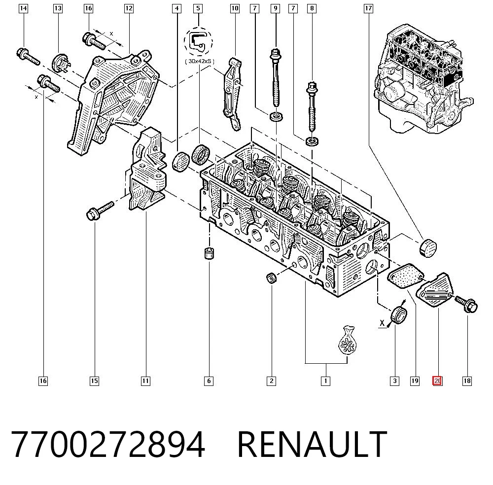 Tampão CBC/do bloco de cilindros Renault Clio I BC57, 5357 ao melhor preço