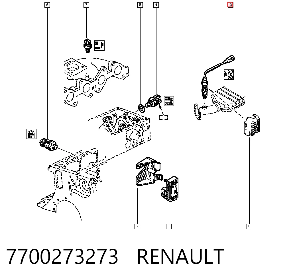 Compre 0258003086 Renault (RVI) Sonda lambda, sensor de oxigênio até o catalisador