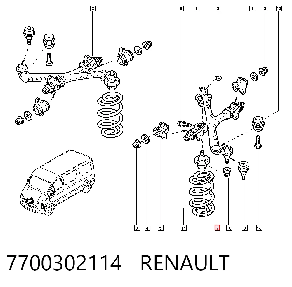 7700302114 Renault (RVI)