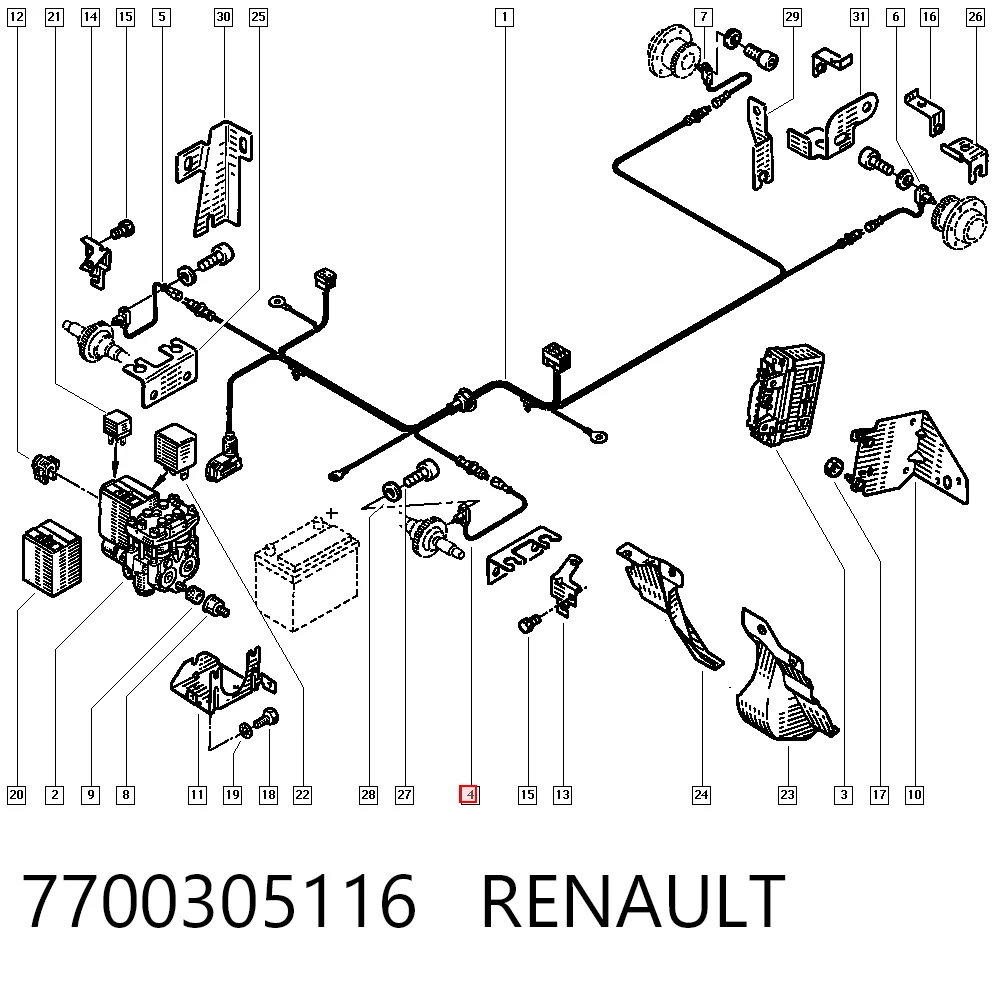7700305116 Renault (RVI)