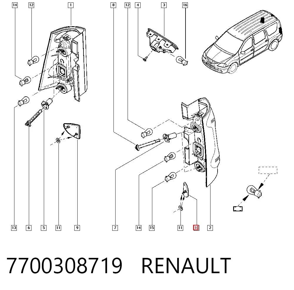7700308719 Renault (RVI)