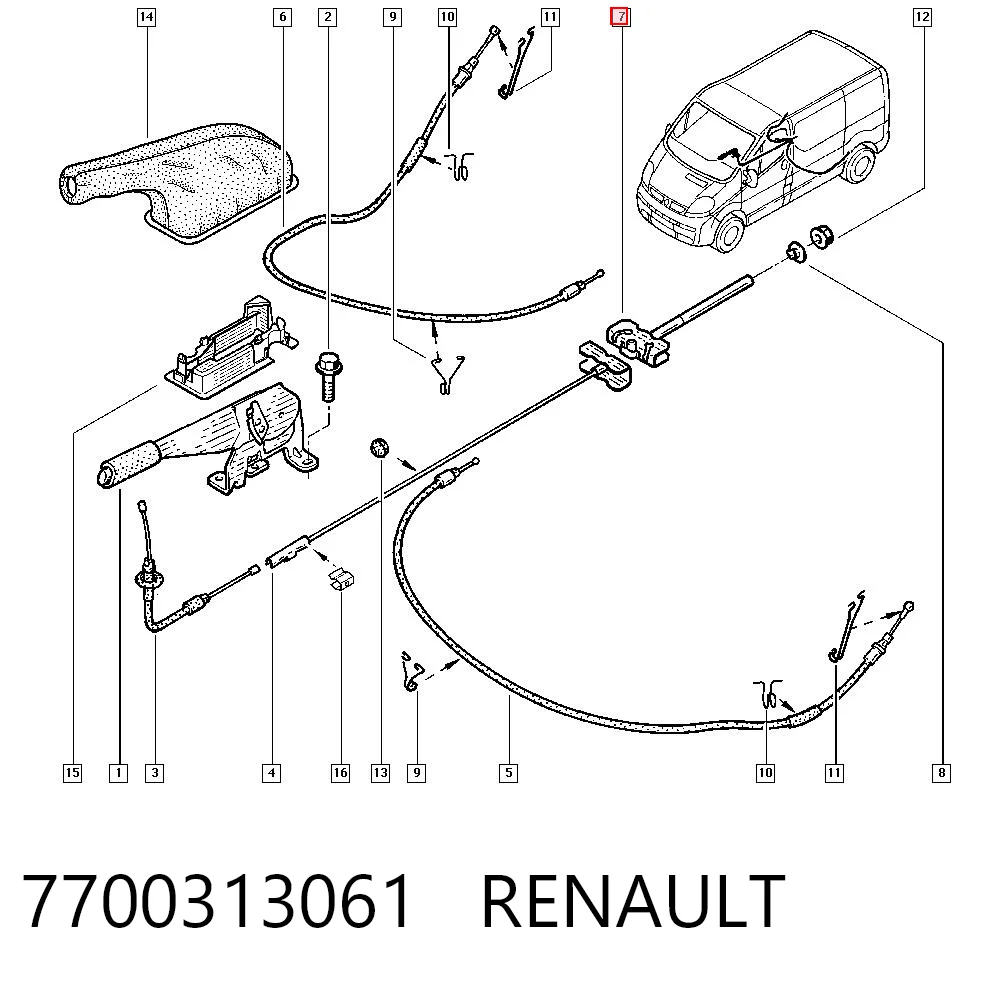 7700313061 Renault (RVI)